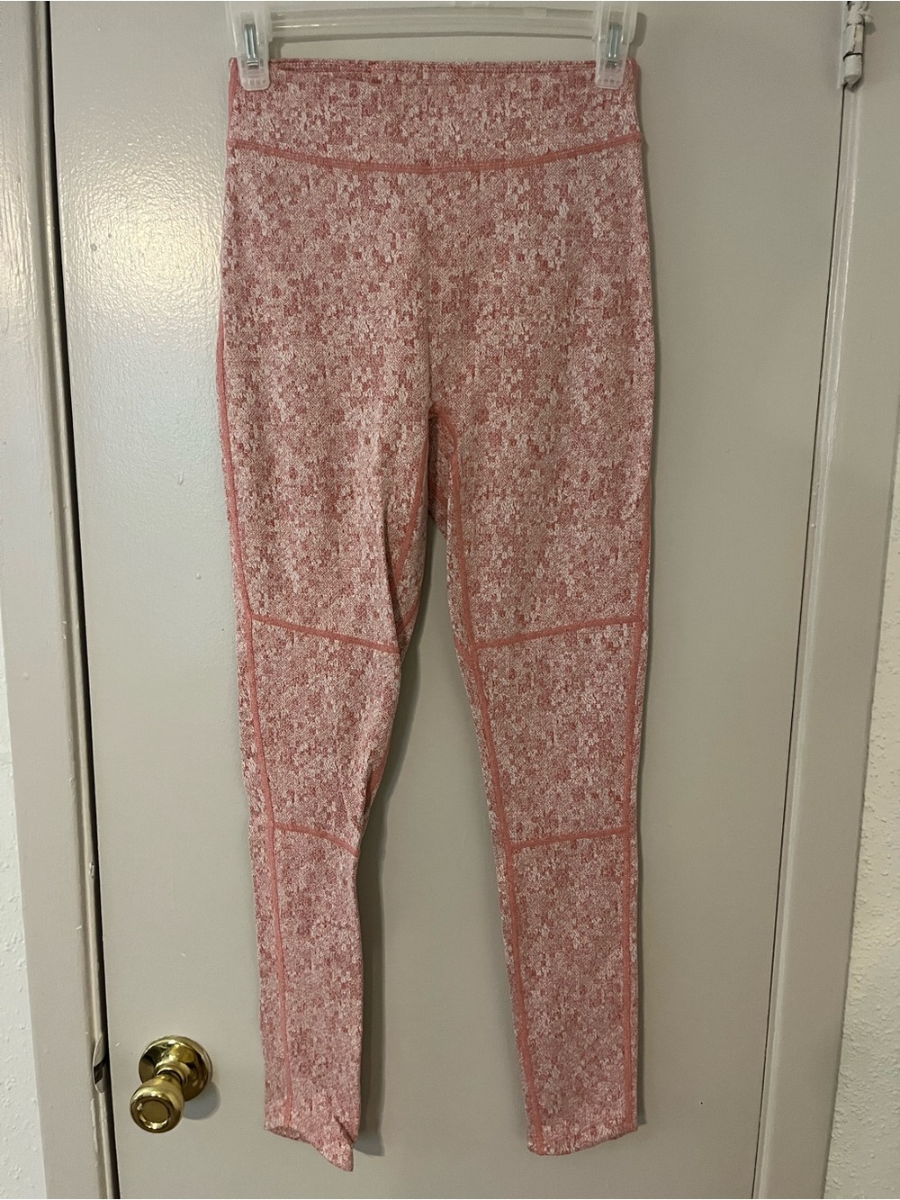 Gymshark Pink Marble Seam Leggings